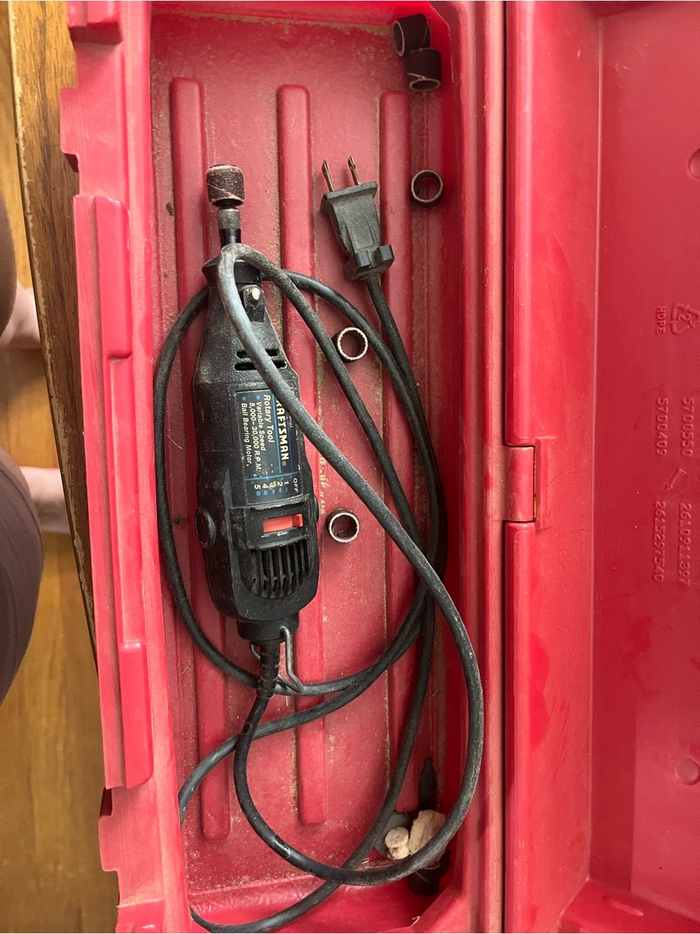 Craftsman rotary tool & tips & a hard case